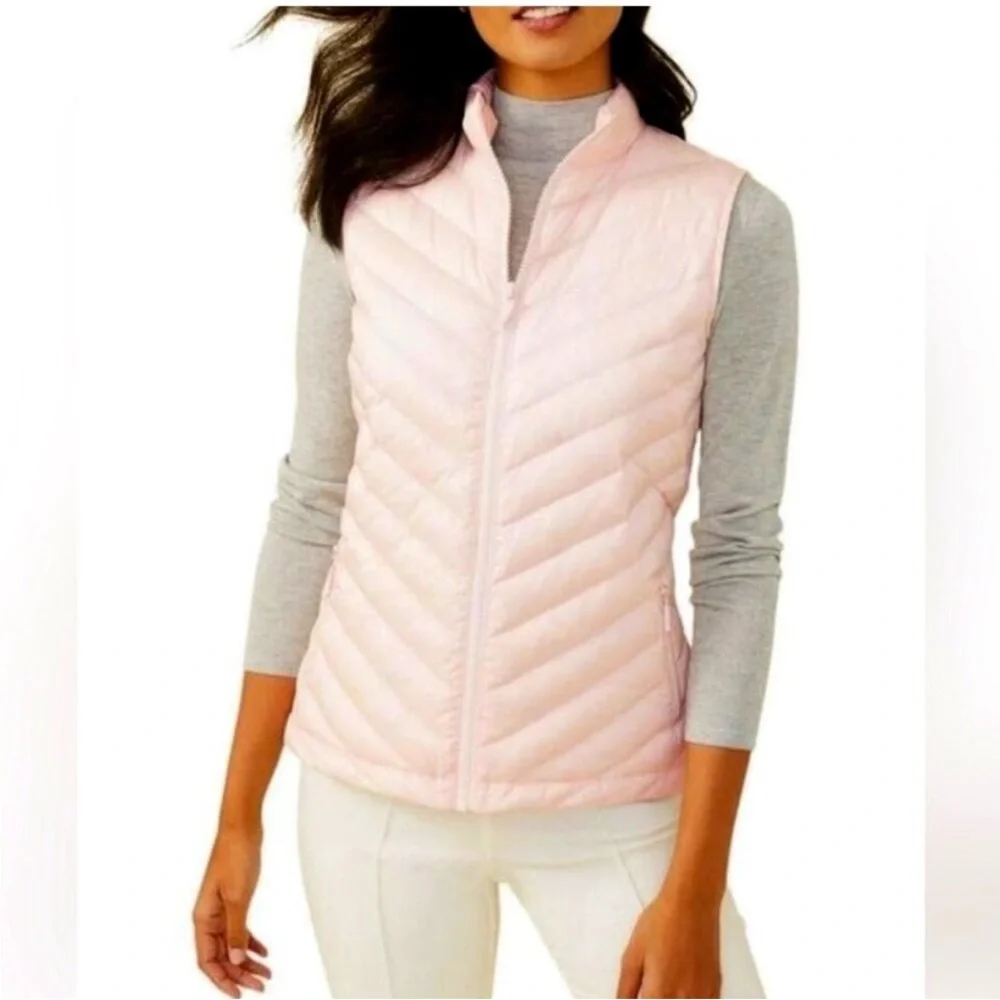 J McLaughlin Pink Lumi Puffer Vest Size XL - Picture 1 of 9